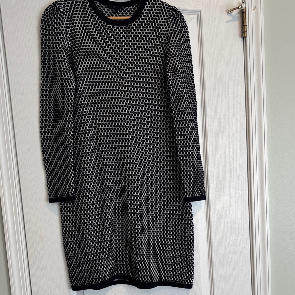 COS Monochrome Long Sleeve Dress